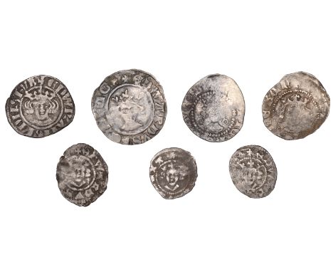 Edward I, Halfpenny, class 7, London, double-barred ns both sides, 0.60g/9h (S 1435); together with other Halfpence (3), Fart
