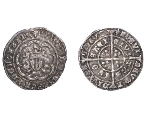 Edward IV (First reign, 1461-1470), Light coinage, Groat, York, class VIIIb, mm. lis, quatrefoils by neck, small trefoils on 