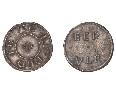 Kings of Wessex, Alfred the Great (871-99), Penny, Phase III, Two Line type, London dies, Ecwulf, ælfred re+ in four parts ar