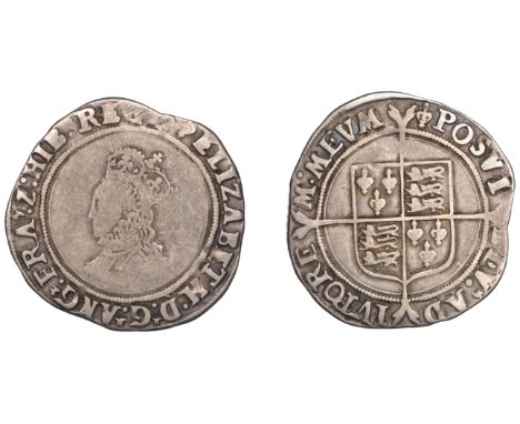 Elizabeth I (1558-1603), First issue, Shilling, mm. lis, bust 2B, beaded and wire-line inner circles, 6.06g/9h (N 1985; S 254