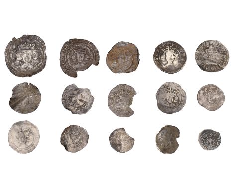 Edward III, Third coinage, Farthing, London, 0.30g/10h (N 1135/1; S 1562); together with other silver coins of Edward III (12