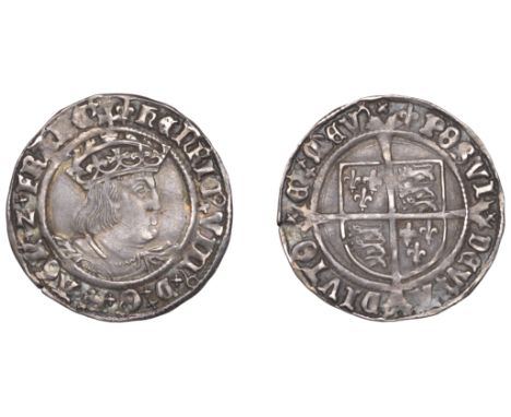 Henry VIII (1509-1547), Second coinage, Groat, Tower, mm. lis, bust D, 2.60g/8h (N 1797; S 2337E). Light crease and obverse s