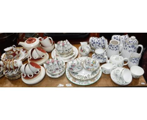 A SPODE 'COLONEL' DESIGN PART TEASET and a collection of similar teaware 