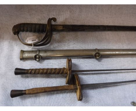 A CAVALRY OFFICER'S SWORD by Miller, Rayner & Haysom, with scabbard 