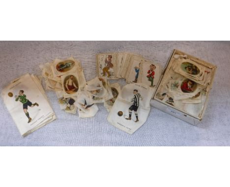 A QUANTITY OF ASSORTED SILKS, playing cards and other similar items