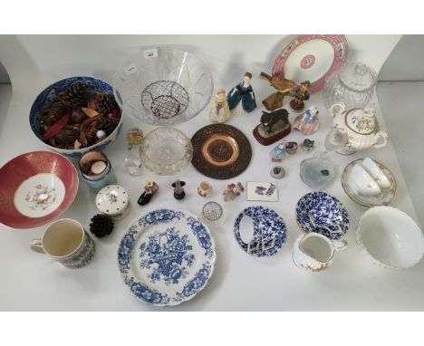 A Selection of collectables porcelain; Royal Doulton lady figures, Copeland Spode bowl &amp; Vintage 1970s Sweden Gustav Adol