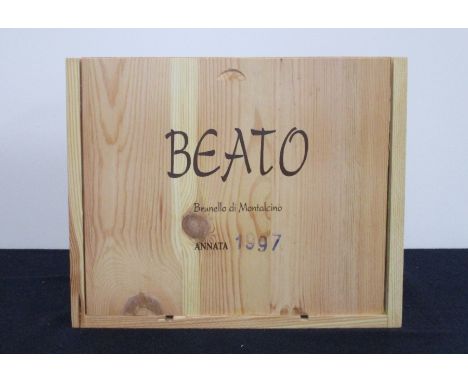 6 bts Beato Brunello-di-Montalcino 1997 owc Rodolfo Cosimi   Only 2000 bottles produced of this wine.  This case also include