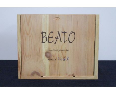 6 bts Beato Brunello-di-Montalcino 1997 owc Rodolfo Cosimi  Only 2000 bottles produced of this wine.  This case also includes