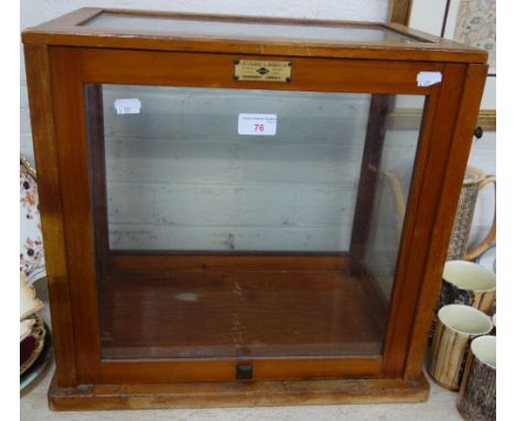 A GLAZED CHEMIST'S SCALES CASE (empty) by George &amp; Becker