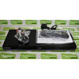 Samsung BD-D5100 blu-ray player, 2x Panasonic DVD-S48EB-K DVD/CD players - Black