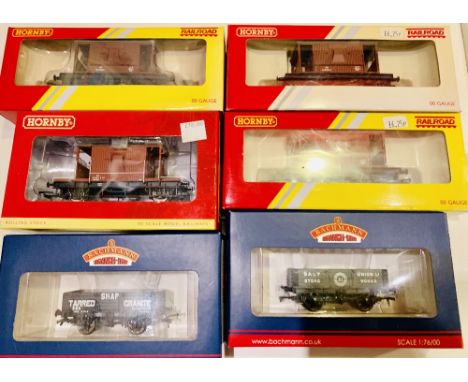 6x OO Gauge Boxed Wagons including 2x Bachmann &amp; 4x Hornby