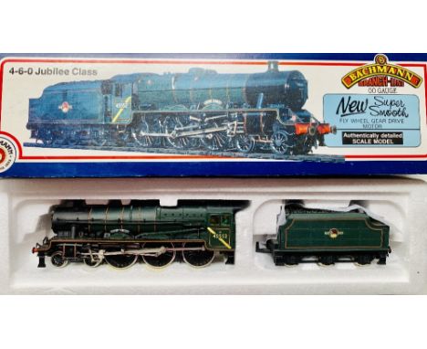 Bachmann OO Gauge 31-151 Silver Jubilee BR Green Loco Boxed