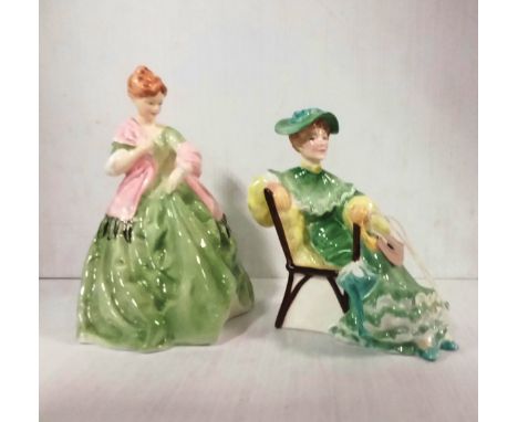 Royal Doulton and Royal Worcester Figures of Girls 