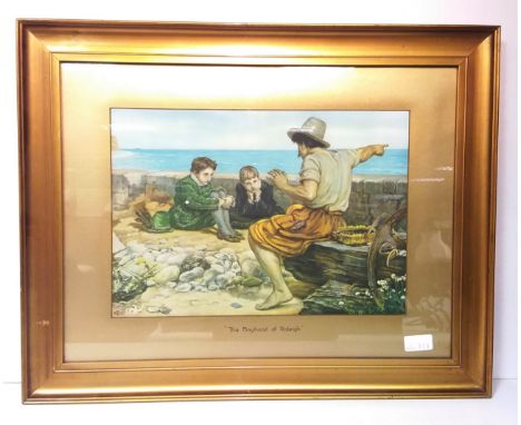 Vict. Print  'The Boyhood of Raleigh'