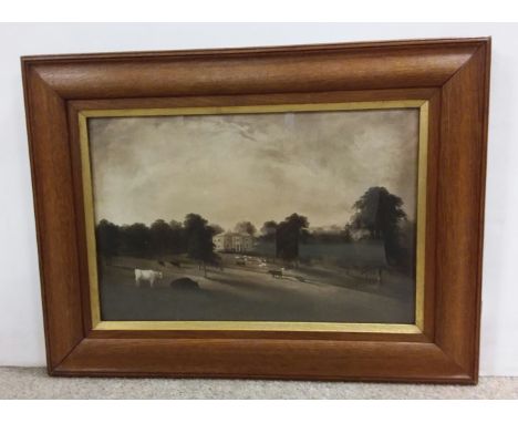 Oak Framed Vict. Print