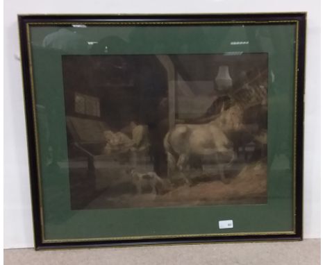 Vict. Framed Print (Barn Scene)