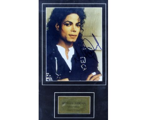 JACKSON MICHAEL: (1958-2009) American Pop Singer. Signed colour 7.5 x 9.5 photograph of Jackson in a head and shoulders pose.