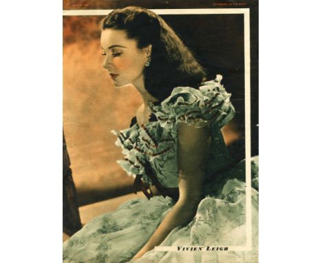 LEIGH VIVIEN: (1913-1967) English Actress, Academy Award winner. Vintage signed and inscribed 9 x 12 magazine photograph, nea