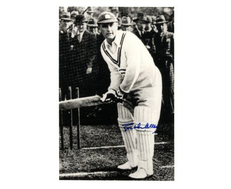 ENGLAND CRICKET: A good selection of signed postcard photographs and slightly larger, signed cigarette cards (2), 8 x 10 (1) 
