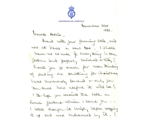 'I think it is an essential item in my education'

CHARLES: (1948-     ) Prince of Wales. A.L.S., Charles, four pages, 4to, S