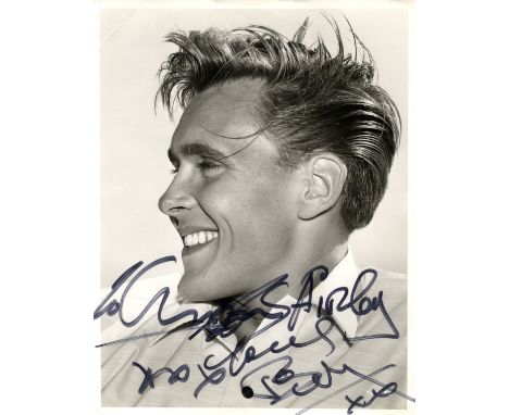 FURY BILLY: (1940-1983) English Rock 'n' Roll Singer of the 1960s. Vintage signed and inscribed 8 x 10 photograph of Fury in 
