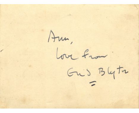 BLYTON ENID: (1897-1968) English Children's Writer, creator of Noddy, The Famous Five and The Secret Seven. Vintage fountain 