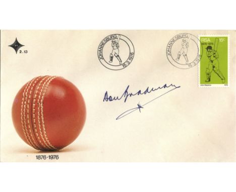 CRICKET: Selection of signed First Day Covers by various cricketers etc., including Don Bradman (2), Ali Bacher, Tony Greig, 