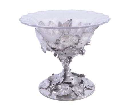 A Victorian silver dessert comport by R. & S. Garrard & Co., London 1868, stamped R & S Garrard Panton St. London as retailer