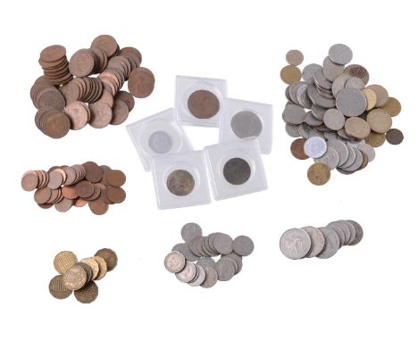 British and World post war base coinage, a quantity. From circulation (Lot)