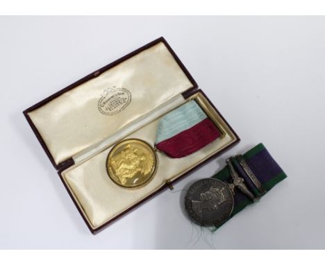 QEII General Service medal with Malay Peninsula bar, awarded to K.970833 CR JUNOR M (E) ROYAL NAVY  together with  a cased si