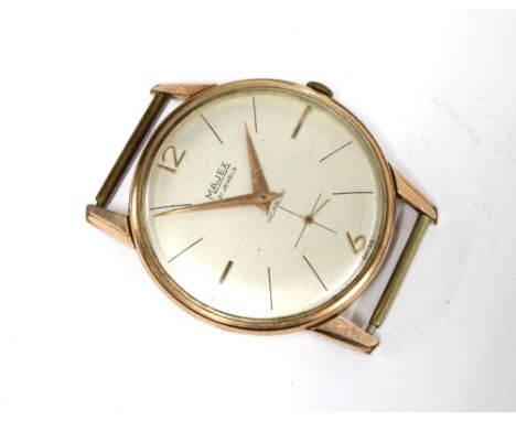 Vintage Majex Gents watch face, champagne dial and hour baton markers, case numbered 601