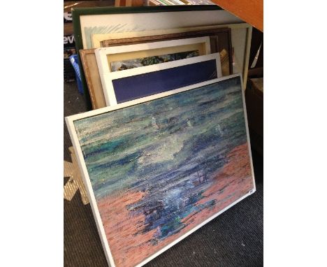 Various framed and glazed pictures and prints (eight).
