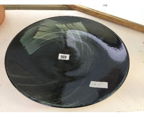 A modern Poole Pottery Studio Ware charger (13.5").