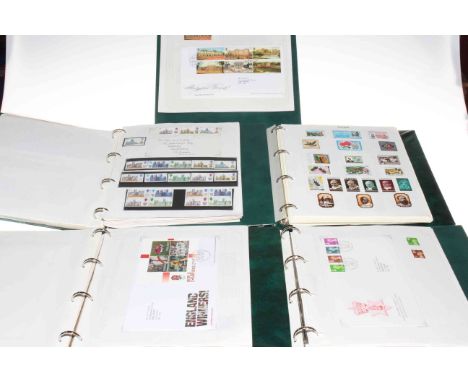 Five albums of FDCs and stamps including Tallents House Edinburgh, Concorde Supersonic Flown, Rwanda modern, St. Christopher/