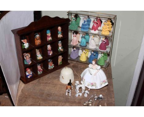 Twelve Dickens House Museum candle snuffers, Months of the Year 1990 Ladies, Royal Doulton Samantha, Beswick, Hummel poodle d