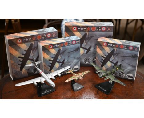Thirty-two boxed Atlas Editions model warplanes, with original slip covers 