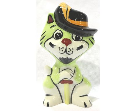 Lorna Bailey limited edition cat, Musketeer, 1/1 H: 13 cm. No cracks, chips or visible restoration. P&amp;P Group 1 (£14+VAT 