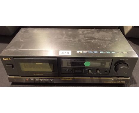 Aiwa stereo cassette deck model AD-F300. P&P Group 3 (£25+VAT for the first lot and £5+VAT for subsequent lots)Condition Repo