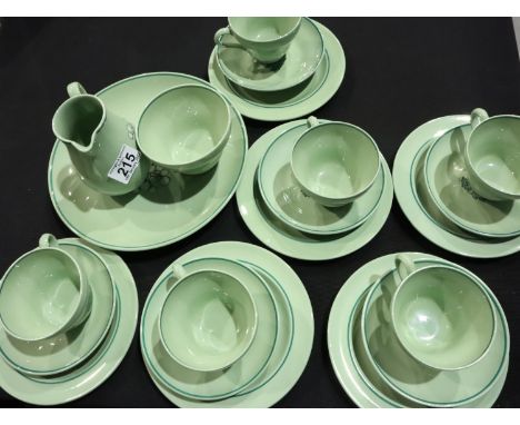 Wedgwood twenty one piece tea service in the Greensleeves patterns. Not available for in-house P&amp;P, contact Paul O'Hea at