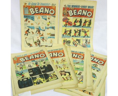 Seventeen Beano comics 1959-1960 in good condition to include 1959: Dec 19th, 26th, 1960: Jan 23rd, 30th, Feb 13th, 20th, 27t