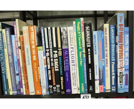 Shelf of books on aviation and aircraft. Not available for in-house P&amp;P, contact Paul O'Hea at Mailboxes on 01925 659133 