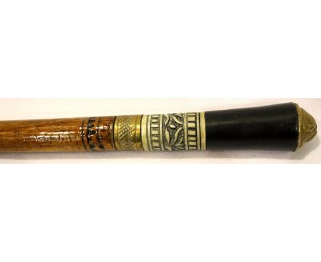 Antique Indian sword stick. Not available for in-house P&amp;P, contact Paul O'Hea at Mailboxes on 01925 659133 