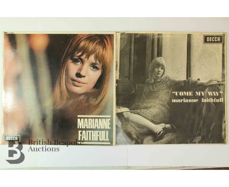 Two LP records by Marianne Faithfull, one self titled 'Marianne Faithfull' LK4689 and the other 'Come My Way' LK4688, both on