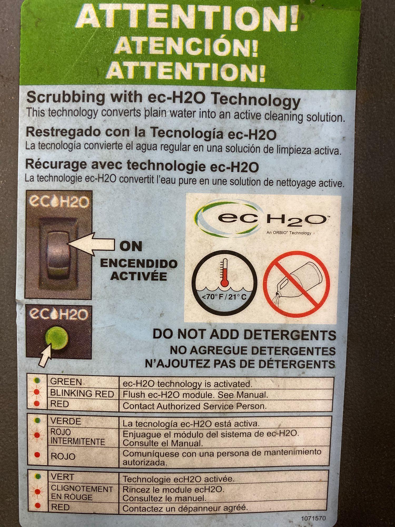 2014 TENNANT T5 ECH20 FLOOR SCRUBBER, RUNS AND OPERATES