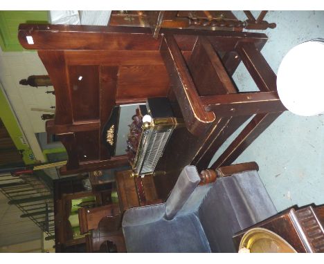 Stain pine bench