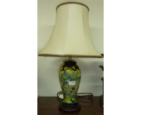 Moorcroft lamp base and shade