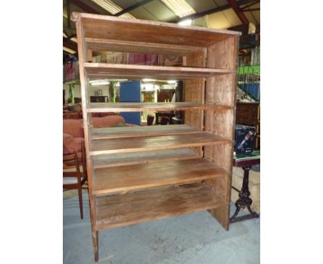 Large pine 5 tier shelf unit