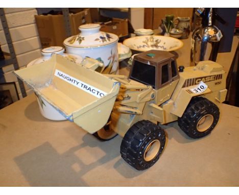 Cast metal model tractor marked Case W30