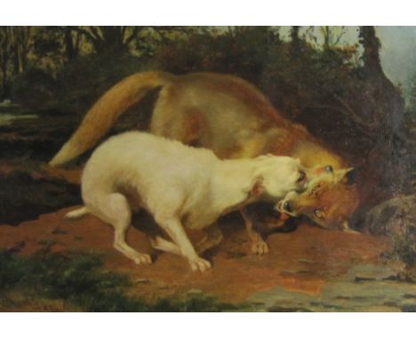 WILLIAM HENRY HAMILTON TROOD (1848-1899) &amp; HARRY FRIER (1849-1921)'An Even Contest'with inscription 'W.H. Trood and H. Fr