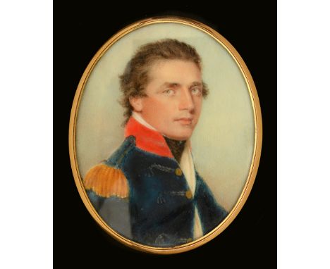 FOLLOWER OF JOHN SMART (c.1740-1811)Portrait miniature of an Officer, traditionally identified as Capt Richard Charletonquart